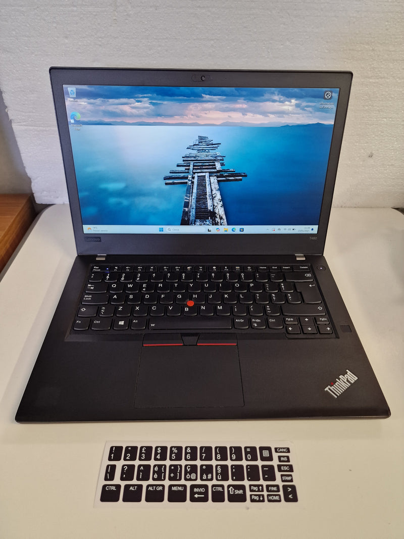 USATO LENOVO THINKPAD T480 Intel Core i5-8350U 16GB 256GB NVME PC Portatile