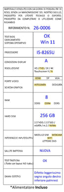 LENOVOUSATO THINKPAD T480 • 14" FHD Intel Core i5-8265u, 8 GB RAM, Windows 11 Pro GRADO A-