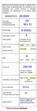 LENOVOUSATO THINKPAD T480 • 14" FHD Intel Core i5-8265u, 8 GB RAM, Windows 11 Pro GRADO A-