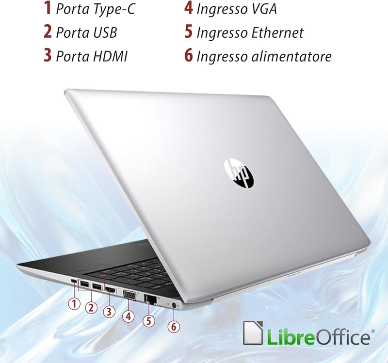 HP PROBOOK 450 G5 • Intel Core i5 8200U | RAM 8 - 16 -32GB | 256 - 512 - 1TB | GRADO A- Usato Accettabile