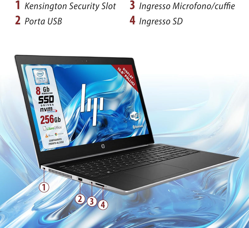 HP PROBOOK 450 G5 • Intel Core i5 8200U | RAM 8 - 16 -32GB | 256 - 512 - 1TB | GRADO A- Usato Accettabile